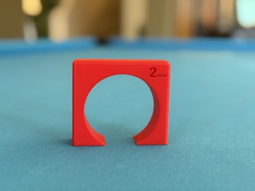 Pool Stroke & Aim Trainer, 3 Available Sizes- 2mm, 4mm, and 6mm Ball Clearance, Billiards Tunnel Trainers - size: 2mm only