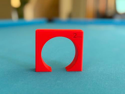 Pool Stroke & Aim Trainer, 3 Available Sizes- 2mm, 4mm, and 6mm Ball Clearance, Billiards Tunnel Trainers - size: 2mm only