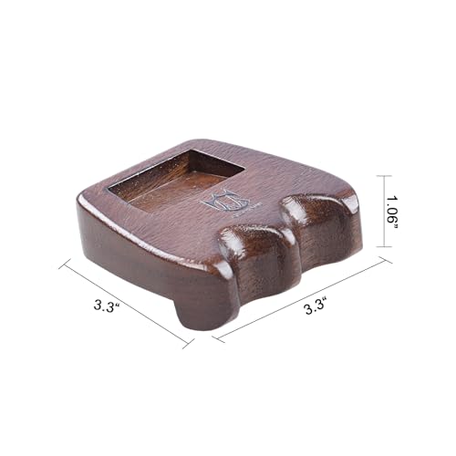 CROWN ME Weighted wooden 2-Cue pool cue stick holder, billiard cue stick holder, chalk holder - style: 2 Holes