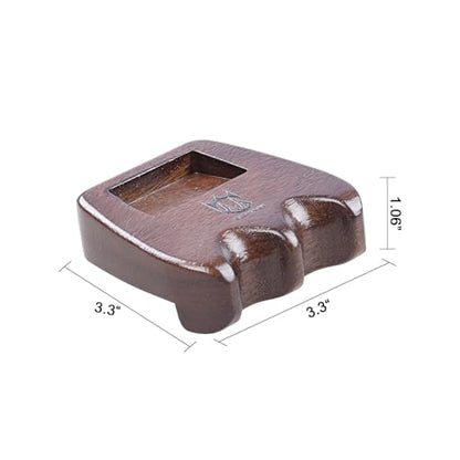 CROWN ME Weighted wooden 2-Cue pool cue stick holder, billiard cue stick holder, chalk holder - style: 2 Holes