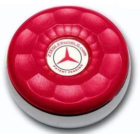 Zieglerworld Premium Table Shuffleboard Puck Weights Large Size 2 5/16 Available in 21 Colors + Booklet - 4 Pack - color: Ruby Red