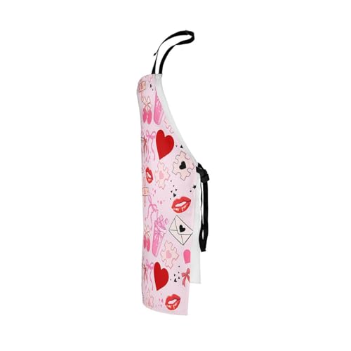 Castle Fairy Cute Rabbit Deer Kitchen Apron - color: Swan Pink Bow