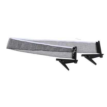 Standard Table Tennis Net Rack Set with Stainless Steel Frame and Nylon Net, Indoor Match Net Belt Bracket for Simple Installation