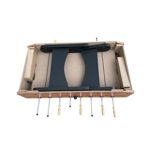 KICK Dreamfyre 55" Foosball Table – Professional Full-Size Indoor Game Table - color: Brown