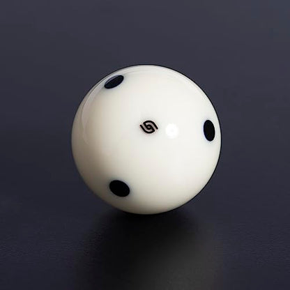 Aramith Tournament Black Billiard Pool Cue Ball 2 1/4" 6 Black Dots in a Blister