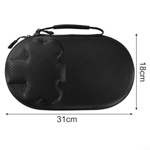 Table Tennis Racket Bag, EVA Hard Shell Case for 2 Paddles & 4 Balls, Waterproof Storage Box with Handle and Elastic Bands for Ping Pong Accessories