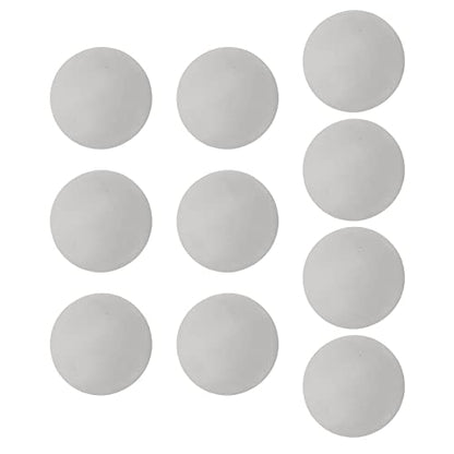 Drfeify EVA Foam Balls, 10pcs 65mm Soft Practice Balls with High Hit and Abrasion Resistance for Indoor Outdoor Training, Kids and Pets Play - color: Grey