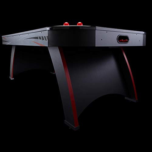 Fat Cat Volt 7 Foot LED Air Hockey Table for Adults with Dual Motor, Automatic Scoring, Music System, Hockey Table with Light Up Playfield