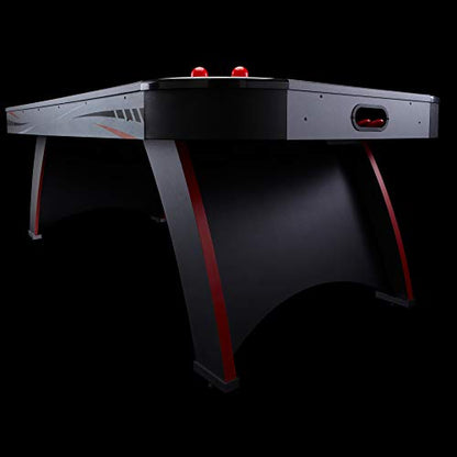 Fat Cat Volt 7 Foot LED Air Hockey Table for Adults with Dual Motor, Automatic Scoring, Music System, Hockey Table with Light Up Playfield