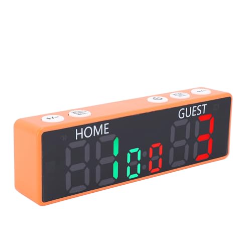 Compact Tabletop Digital Score Keeper 6 Digits Battery Powered for Table Tennis and Shuffleboard Games