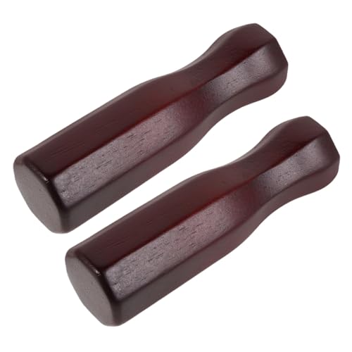2pcs Solid Wood Football Table Handles Octagonal Grip Replacement for Foosball Rods Soccer Machine Rod Handles for Enhanced Control and Precision