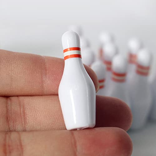 House Bowling Set Simulation Sports Goods Outdoor Miniature Model Include 10x Bottles 2X Bowling