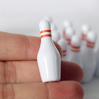 House Bowling Set Simulation Sports Goods Outdoor Miniature Model Include 10x Bottles 2X Bowling