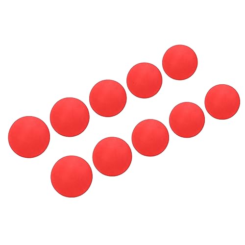Drfeify EVA Foam Balls, 10pcs 65mm Soft Practice Balls with High Hit and Abrasion Resistance for Indoor Outdoor Training, Kids and Pets Play - color: Red