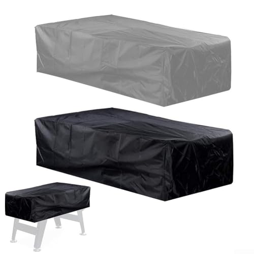 Waterproof Table Football Table Cover, 420D Oxford Fabric, 160 x 115 x 50 cm, Dustproof, UV Resistant, Outdoor Protection, with Storage Bag (Black)