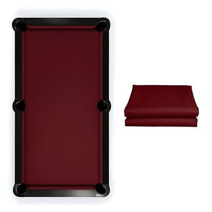 Empire USA - Billiard Worsted Speed Cloth（Felt） 7/8/9 FT - color: Burgundy, size: 9ft
