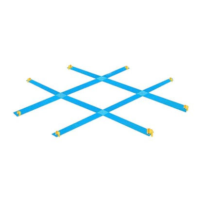 Bag Toss Game Giant Tac Toe Outdoor Toss Game Set Large Throwing Target Game Nylon Feature Suitable for Lawn Parties Outdoor, Blue A - color: Blue a