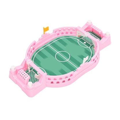 Success Soccer Game Board, Parent Child Interactive Foosball Tabletop, Mini Football Game for Kids Ages 3+ Years Old, Portable Travel Toy for Family Bonding - color: Pink
