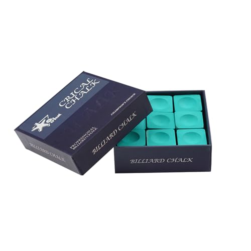 CRICAL Portable Magnetic Pool Chalk Holder Square Chalk Cube Holder Billiard Cue Accessory Gift Idea - color: CL-Chalk Green