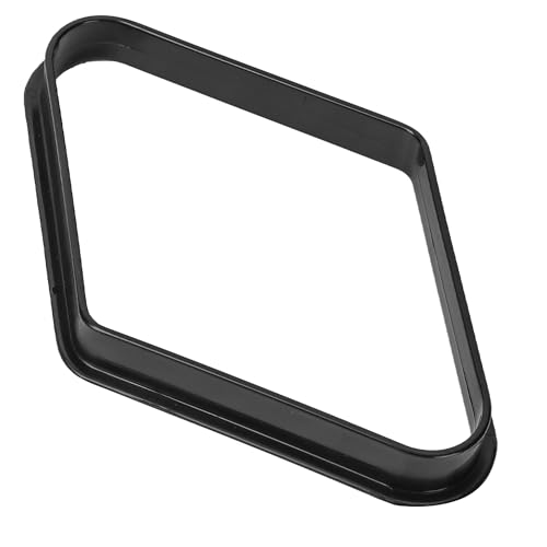 GSE Games & Sports Expert Black Plastic Billiard Pool Ball 8-Ball Triangle Racks / 9-Ball Diamond Pool Ball Racks Fit Standard 2-1/4" Billiard Pool Balls - color: Diamond Rack