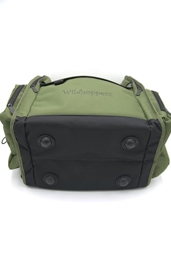 Disc Golf Backpack, Holds 26+ disk with putter slots, Heavy Duty 600D Polyester, Multiple Storage Pockets, Cinch Tie Drink Pockets, Pencil and Pad slots, Durable and Waterproof