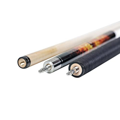 ASKA Fireball Jump Break Cue Stick, 3-Piece Pool Cue, 13mm Phenolic Tip, Quick Release Joint, Hard Rock Maple Shaft, 58" Break/Jump Billiard Cue - style: 20-Ounce