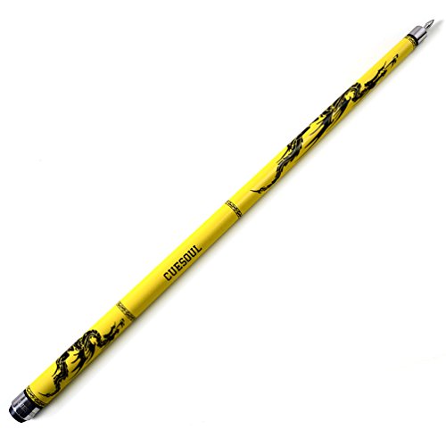 CUESOUL SOOCOO Series 58" 19oz Maple Pool Cue - color: Yellow, size: 11.5mm
