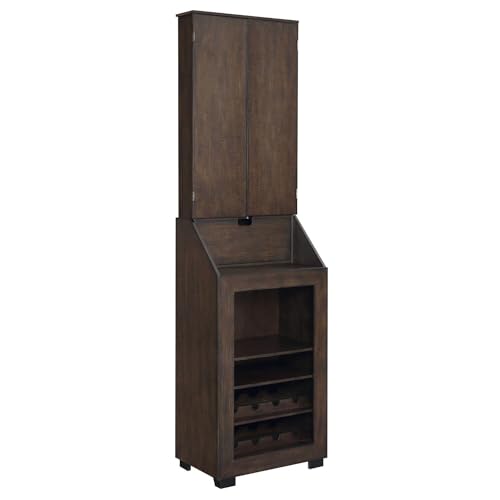HomeStock Dartboard Cabinet with Storage - Game Room Cabinet, Wine Rack, Dart Accessories