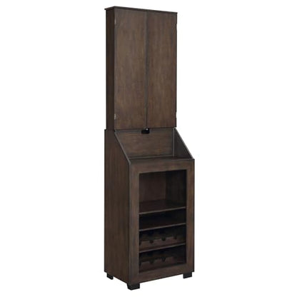 HomeStock Dartboard Cabinet with Storage - Game Room Cabinet, Wine Rack, Dart Accessories