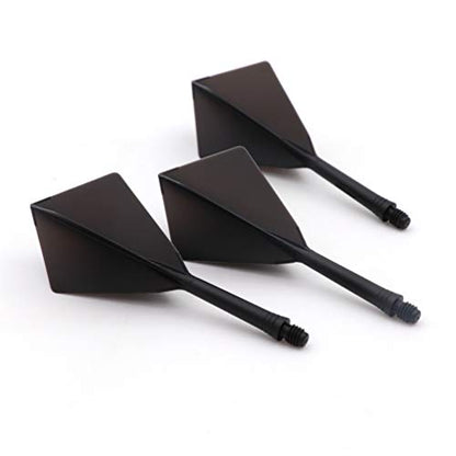 CUESOUL ROST Integrated Dart Shaft and Flights Medium,Diamond Shape,Set of 3 - color: Black