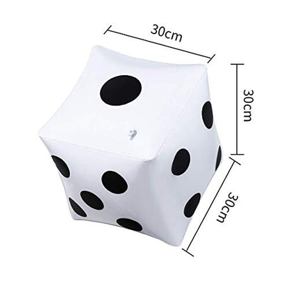 13 inch Giant Inflatable Dice Pool Toy for Lawn Game Outdoor Floor Games，Pack of 2