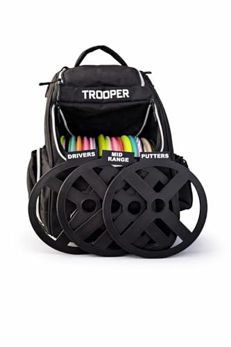 3DAmbitions Disc Golf Bag Dividers - Set of 3 for Drivers, Mid-Ranges & Putters - 3D Printed Disc Golf Accessories - Organization for Disc Golf Bags, Carts, and Storage Units