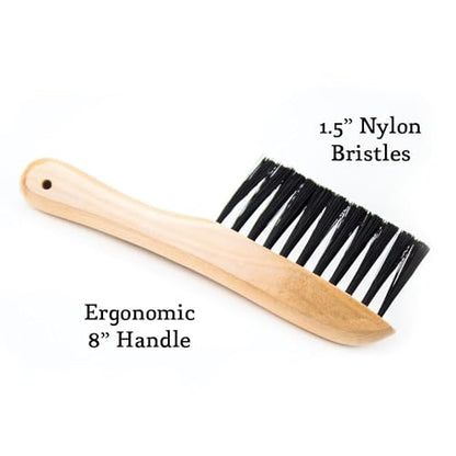 Felson Billiard Supplies 8" Nylon Bristle Under Rail Wooden Pool Table Brush