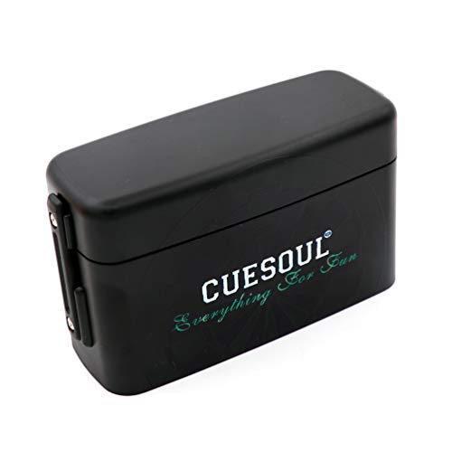 CUESOUL ANTIE Hard Dart Case with Peking Opera Mask Design and Dart Flights Case for Your Choice - color: Dart Flight Case-Black