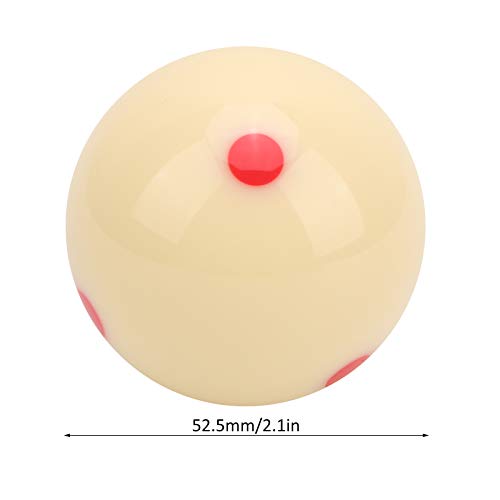 Dilwe Cue Ball Snooker Pool, Wear 52.5mm Billiard Snooker Practice Training Cue Ball