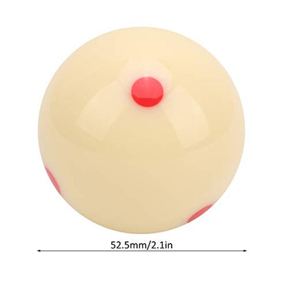 Dilwe Cue Ball Snooker Pool, Wear 52.5mm Billiard Snooker Practice Training Cue Ball