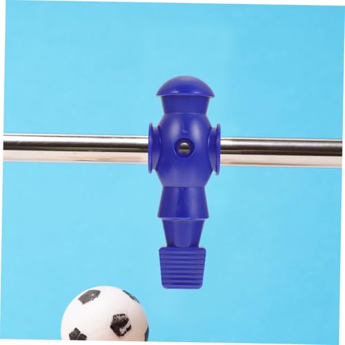 Levemolo 8Pcs Foosball Table Football Players Replacement Figures Resin Mechanical Dolls in Blue and White Lightweight Soccer Game Accessories Compatible with Standard Rods