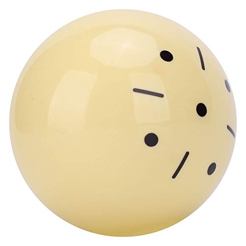 CHICIRIS Resin Cue Ball, High Gloss Training Billiard Ball with Standard Lines and Dots for British Snooker Practice, Enhanced Control and - size: US Style 57.2MM
