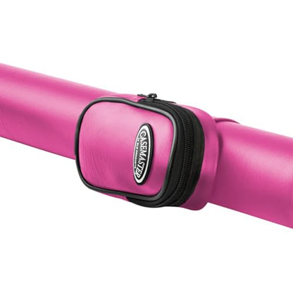Casemaster Q-Vault Supreme Billiard/Pool Cue Hard Case, Holds 1 Complete 2-Piece Cue (1 Butt/1 Shaft) - color: Pink