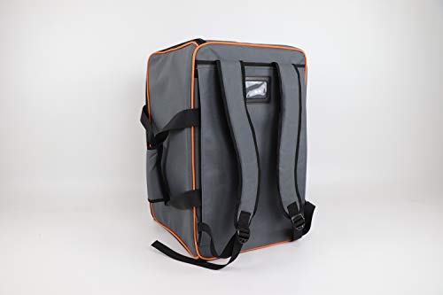 Allplay Game Haul Board Game Bag | Padded Travel Bag for Board Games & Tabletop Storage | Heavy-Duty Carry Case with Shoulder Strap, Large Capacity, Water-Resistant Design (Oxford Gray)