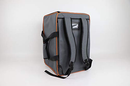 Allplay Game Haul Board Game Bag | Padded Travel Bag for Board Games & Tabletop Storage | Heavy-Duty Carry Case with Shoulder Strap, Large Capacity, Water-Resistant Design (Oxford Gray)
