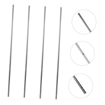 4pcs Foosball Table Handles Soccer Rod Metal Foosball Rods for Football Table Replacement Parts