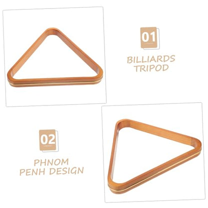Pine Wood Billiard Ball Rack Triangle Pool Table Accessory for Standard Balls Neat Arrangement Portable Snooker Frame for Home and Tournament Use