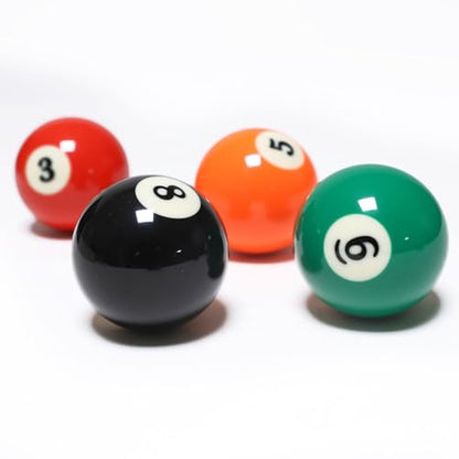 Billiard Balls Set 2-1/4" Regulation Size Pool Table Balls for Replacement (16 Resin Balls) - style: 16 Resin Balls & Cue Cleaning Cloth