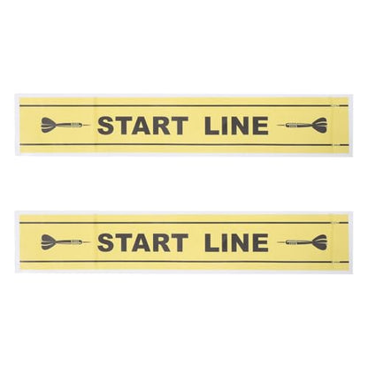 2pcs Dart Toe Line Floor Marker Sticker, Dart Throw Line Sticker, Waterproof PVC Decal for Game Room Home Bar Dartboard Accessories