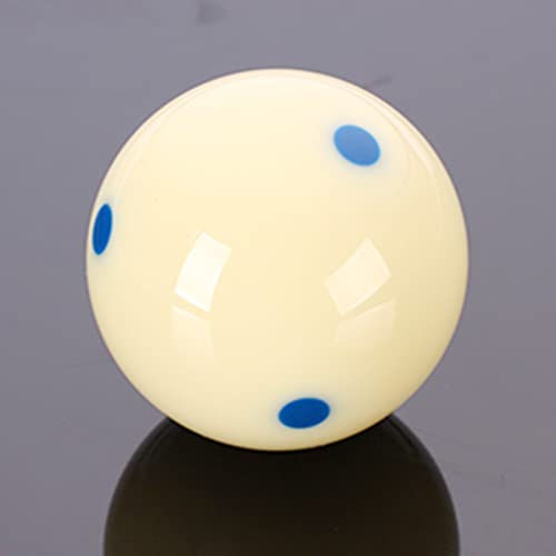 Pool Billiard Cue Ball Training Set, 2-1/4" Regulation Phenolic Resin, 6 Dot Measle & Aim Target Practice Balls, Spin & Accuracy Training Aid for Beginners & Advanced Players - color: Blue 6 Dot Measle Balls