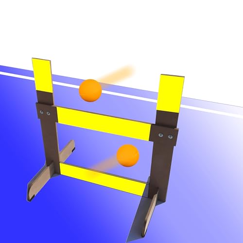 Portable Table Tennis Training Game-Ping Pong Accessory for Skill Building Improve Table Tennis Accuracy, Open Goal Design for Continuous Interactive Play Indoor/Outdoor