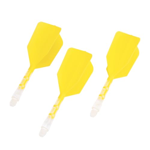 CUESOUL ROST T19 Integrated Dart Shaft and Flight Slim Shape M Size 28mm - color: Yellow