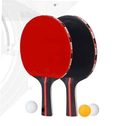 Beginner Table Tennis Racket Set Sport Pong Paddles Balls Horizontal Suit for Ages