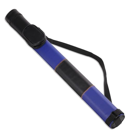 Billiard/Pool Cue Hard Cases, Cue Case 1 Stick 2 Holes,Holds 1 Complete 2-Piece 58 Inches Cue Sticks,Deluxe Hard Billiard Pool Cue Stick Carrying Case,Pool Billiards Accessories - color: Blue